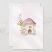 Fairy First Birthday Time Kapsel Note Card Einladung (Rückseite)