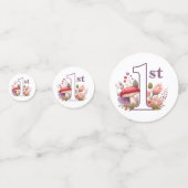 Fairy First Birthday Verzauberte Wasserfarbe Konfetti (Vorderseiten)