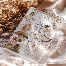 Fairy First Birthday Woodland Floral