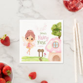 Fairy First, Blumengarten & Fairyland verzaubert Serviette (Beispiel)