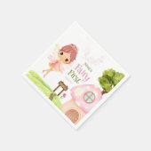 Fairy First, Blumengarten & Fairyland verzaubert Serviette (Ecke)