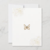 Fairy First Boho Birthday Party Time Kapsel Mitteilungskarte (Rückseite)