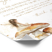 Fairy First Boho Birthday Party Time Kapsel Poster (Ecke)