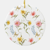 Fairy First Christmas 1st Birthday Enchanted Keramik Ornament (Hinten)