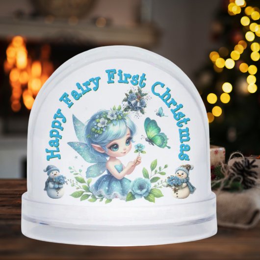 Fairy First Christmas Foto Snow Globe Schneekugeln