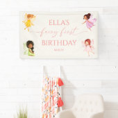 Fairy First Enchanted Fairies 1. Geburtstag Party Banner (Insitu)