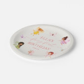 Fairy First Enchanted Fairies 1. Geburtstag Party Pappteller (Schrägansicht)