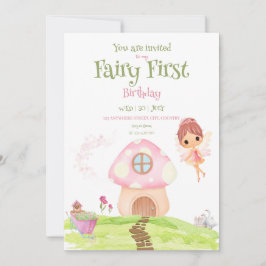 Fairy First Fairyland & Garden Einladung zum Gebur