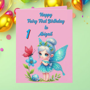 Fairy First Foto Kindergeburtstag Grußkarte Karte