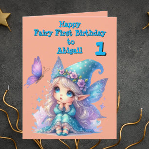 Fairy First Foto Kindergeburtstag Grußkarte Karte