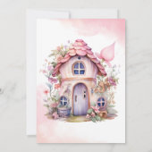 Fairy First garden birthday Party Invitation Einladung (Rückseite)