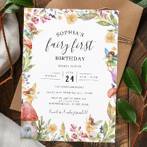 Fairy First Geburtstag 1. Geburtstag