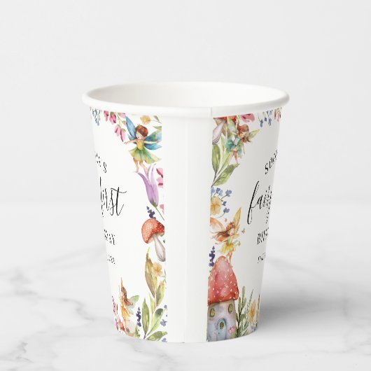 Fairy First Geburtstag 1. Geburtstag Pappbecher (Rechts)