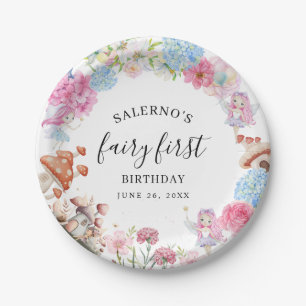 Fairy First Geburtstag 1. Geburtstag Pappteller