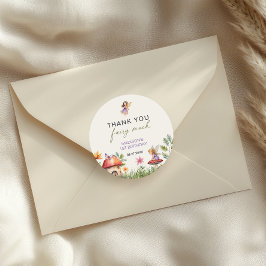 Fairy First Geburtstag Vielen Dank Fairy viel Runder Aufkleber