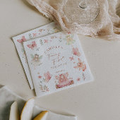 Fairy First Girl Birthday Party Serviette