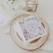 Fairy First Girl Birthday Party Serviette