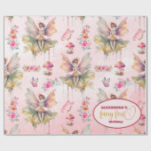 Fairy First Girl's 1. Geburtstag Geschenkpapier (Flach)