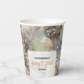 Fairy First Girl's 1. Geburtstag Pappbecher (Rückseite)