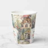 Fairy First Girl's 1. Geburtstag Pappbecher (Links)