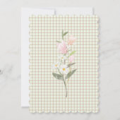 Fairy First Girl's 1. Geburtstag Party Personalisi Einladung (Rückseite)