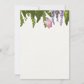 Fairy First Girl's 1. Geburtstag verzauberter Wald Einladung (Rückseite)