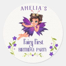 Fairy First Girl's 1. Geburtstag verzauberter Wald