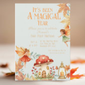 Fairy First Magic Fall Birthday Einladung