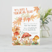 Fairy First Magic november Birthday Einladung (Stehend Vorderseite)