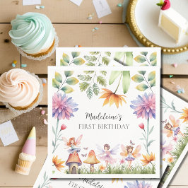 Fairy First Magical Garden 1. Geburtstag Serviette