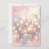 Fairy First Pink Gold Mushrooms Girls 1. Geburtsta Einladung (Rückseite)