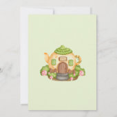 Fairy First Theme 1st Forest Birthday Party Einladung (Rückseite)