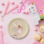 Fairy First Theme Cute Girl's 1st Birthday Party Pappteller (Party)