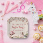 Fairy First Theme Girl's 1. Geburtstag Party Custo Pappteller (Party)