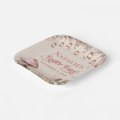 Fairy First Theme Girl's 1. Geburtstag Party Custo Pappteller (Gewinkelt)