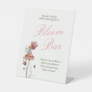 Fairy First Vintag Floral Geburtstag Bloom Bar Sockelschild