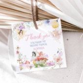 Fairy First Whimsical Birthday Party Square Geschenkanhänger