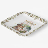 Fairy First Woodland Animals Pilz 1. Geburtstag Pappteller (Gewinkelt)