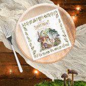 Fairy First Woodland Animals Pilz 1. Geburtstag Serviette