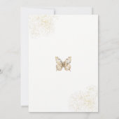 Fairy First Year Boho Milestone Foto Card Einladung (Rückseite)