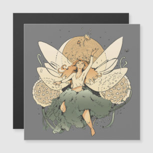 Fairy fliegt am Himmel Magnetkarte