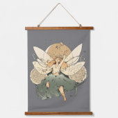 Fairy fliegt am Himmel Wandteppich Mit Holzrahmen (Vorderseite)