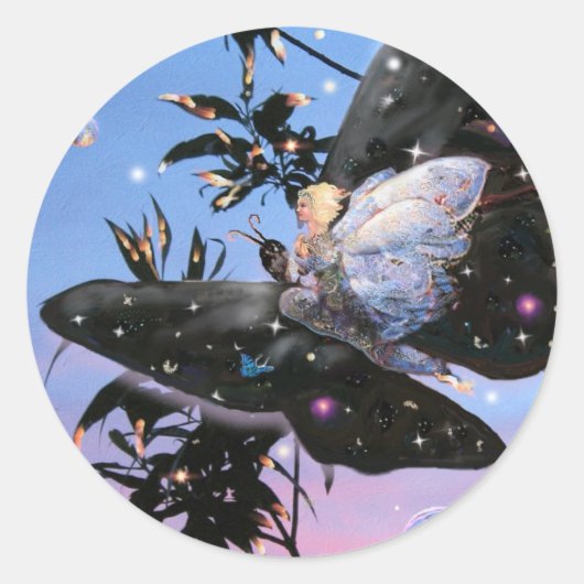 Fairy Flight! Runder Aufkleber (Vorderseite)