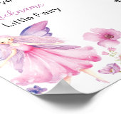 Fairy Floral Butterfly First Year Photo Milestone Poster (Ecke)