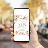 Fairy Floral Butterfly Magischer Geburtstag Einladung