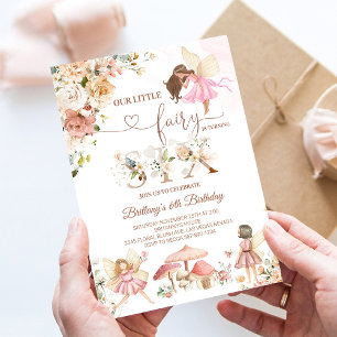 Fairy Floral Butterfly Magischer Geburtstag Einladung