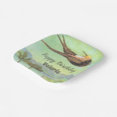 Fairy Floral Garden Bezauberndes Forest Girl Pappteller (Gewinkelt)