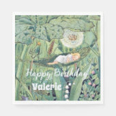 Fairy Floral Garden Bezauberndes Forest Girl Serviette (Vorderseite)