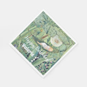 Fairy Floral Garden Bezauberndes Forest Girl Serviette (Ecke)