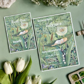 Fairy Floral Garden Bezauberter Wald Girl Geburtst Einladung